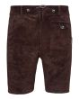 lederhosen dark brown with suspenders back