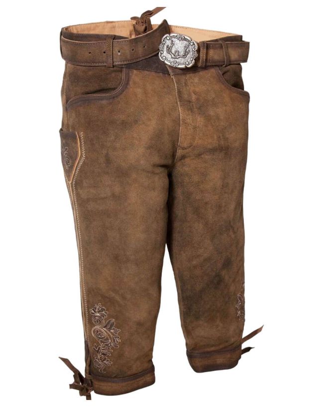 authentic bavarian knee length bundhosen