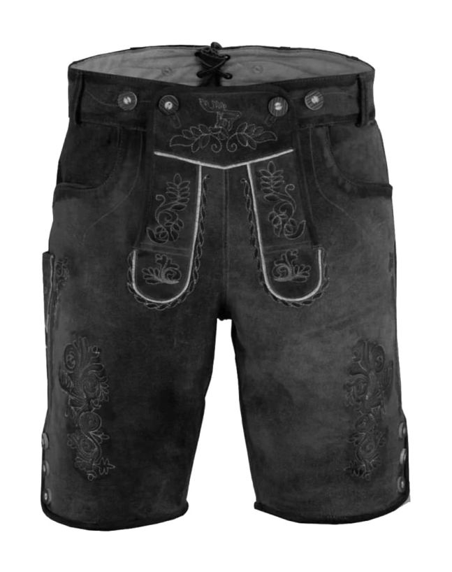 authentic black lederhosen men