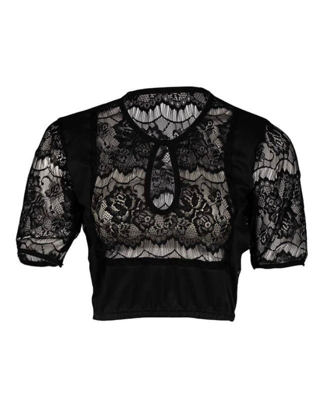 black dirndl blouse